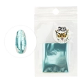 Фольга для дизайна Zoo Nail Art переводная глянцевая голубая №1422, 4*50 см zn/1422