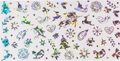 Фольга переводная Zoo Nail Art №1453 новогодняя прозрачная серебро, 4*50 см zn/1453