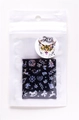 Фольга переводная Zoo Nail Art №1457 новогодняя черная серебро, 4*50 см zn/1457