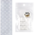 Фольга переводная Zoo Nail Art №1458 новогодняя прозрачная белая, 4*50 см zn/1458