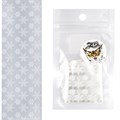 Фольга переводная Zoo Nail Art №1458 новогодняя прозрачная белая, 4*50 см zn/1458 - фото 558717