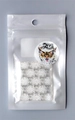 Фольга переводная Zoo Nail Art №1459 новогодняя прозрачная белая, 4*50 см zn/1459