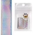 Фольга переводная Zoo Nail Art №1468 хром голография кубики, 4*50 см zn/1468