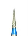 Фреза алмазная Robin Nails средняя (синяя) насечка, Ø0,15 см, конус заостренный gr/A-23 - фото 559525