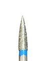 Фреза алмазная Robin Nails средняя (синяя) насечка, Ø0,24 см, конус gr/A-17
