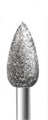 Фреза алмазная ruNail, мелкая (красная) насечка Ø0,44 см, пуля (почка) 1606 - фото 559627