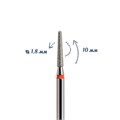 Фреза алмазная КМИЗ, мелкая (красная) насечка, Ø0,18 см, конус закругленный Б199.18/м(81) - фото 559872