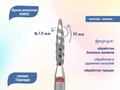 Фреза алмазная КМИЗ, мелкая (красная) насечка, Ø0,18 см, пламя Торнадо Б243.18/118188(271)