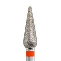 Фреза алмазная КМИЗ, мелкая (красная) насечка, Ø0,40 см, конус (капля) Б260.40/118175(262)