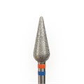 Фреза алмазная КМИЗ, средне-мелкая (сине-красная) насечка, Ø0,5 см, капля закругленная 118524tw - фото 560016