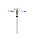 Фреза алмазная КМИЗ, средняя (синяя) насечка, Ø0,21 см, иголка Б250.21/115889(208) - фото 560165