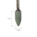 Фреза корундовая Robin Nails  зеленая, пуля Ø4 мм, средняя зернистость gr/45-39