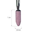 Фреза корундовая Robin Nails розовая, цилиндр заостренный Ø2,8 мм, мелкая зернистость gr/45-42 - фото 560453