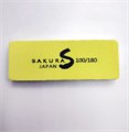 Шлифовщик прямоугольный Sakura 100/180 (желтый) sbf18. - фото 561711