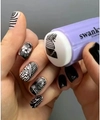 Штамп для стемпинга Swanky Stamping силиконовый, сиреневый Sw/7076