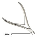 Щипцы для кожи Metaleks профессиональные, двойная пружина, матовое покрытие, 5 мм RCN-00 - фото 561884