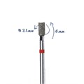 Фреза алмазная КМИЗ, мелкая (красная) насечка, Ø0,31 см, цилиндр (бочонок) Б110.31/118049(210) - фото 562108