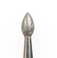 Фреза алмазная КМИЗ, средне-мелкая (сине-красная) насечка, Ø0,4 см, капля закругленная 118523tw