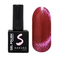 Гель-лак Sakura S277 с эффектом кошачий глаз, 9 мл S277