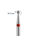 Алмазная фреза Кристалл мягкая (красная) насечка, Ø0,21 см, шар К56.001.018.21м(25) - фото 564693