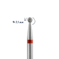 Алмазная фреза Кристалл мягкая (красная) насечка, Ø0,21 см, шар К56.001.018.21м(25)