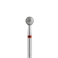 Алмазная фреза Кристалл, мягкая (красная) насечка, Ø0,5 см, шар  К56.001.045.50м(29)