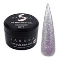 УФ-гель для ногтей Sakura камуфлирующий моделирующий G017, 13 мл G017