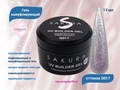 УФ-гель для ногтей Sakura камуфлирующий моделирующий G017, 13 мл G017
