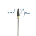 Фреза твердосплавная WG-ZL029 XF, конус закругленный, Ø0,4 см, супермягкая (желтая) насечка km/WG-ZL029 - фото 565039