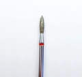 Алмазная фреза Opioni мягкая (красная) насечка, Ø2,1 мм, пламя острое Opi/Фап2.1-8М