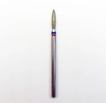 Алмазная фреза Opioni средне-мелкая (сине-красная) насечка, Ø2,1 мм, пламя острое удлиненное Opi/Фап2.1-10МС