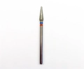 Алмазная фреза Opioni средне-мелкая (сине-красная) насечка, Ø3,0 мм, конус Opi/ФаК3.0-12МС