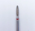 Алмазная фреза Opioni мелкая (красная) насечка, Ø2,1 мм, пламя тупое Opi/ФапЗ2.1-10М