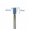 Фреза корундовая Robin Nails голубая, цилиндр Ø5 мм, средняя зернистость gr/45-40 - фото 565576