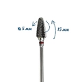 Фреза твердосплавная WG-ZL016 F, кукуруза, Ø0,5 см, мягкая (красная) насечка km/WG-ZL016