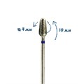 Фреза алмазная 45 M средняя (синяя) насечка, Ø0,4 см, груша km/045с - фото 565600