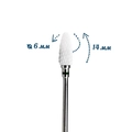 Керамическая фреза 3/32 Torch Cylinder C грубая (зеленая) насечка, Ø0,6 см, кукуруза km/ZL025