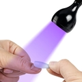 UV LED фонарик на прищепке, usb, черный uvfon-black