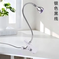 UV LED фонарик на прищепке, usb, цвет металл/белый uvfon-met/w