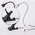 UV LED фонарик на прищепке, usb, цвет металл/белый uvfon-met/w