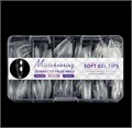 Прозрачные гелевые типсы Soft Gel Tips №10 балерина/бриллиант, 120 шт (12 размеров) SGT12-05 - фото 565792