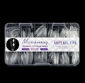 Прозрачные гелевые типсы Soft Gel Tips №10 балерина/бриллиант, 120 шт (12 размеров) SGT12-05