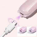 Портативный UV LED фонарик, usb, бежевый uvfon-beg