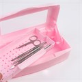 Бокс для дезинфекции маникюрного инструмента, розовый 4772pink - фото 565858 Бокс для дезинфекции маникюрного инструмента, розовый 4772pink - фото 565858