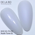 Базовое покрытие BASE Delaro Rubber Camouflage Nude tone 02, 15 мл Del/CNT02-15