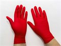 Перчатки MediOk нитриловые, текстурированные, цвет ярко-красный, размер S, 100 шт/уп TG40GRN-1-S