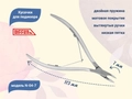 Кусачки для кутикулы Nippon Nippers, лезвие 7 мм, двойная пружина, матовые NNN-04-7
