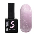 Гель-лак Sakura S294 с эффектом кошачий глаз и хлопьями юки, 9 мл S294