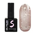 Гель-лак Sakura S295 с эффектом кошачий глаз и хлопьями юки, 9 мл S295