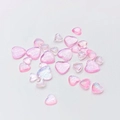 Фигурки сердечки (4мм,6мм,8мм) розовые, 30шт 4233